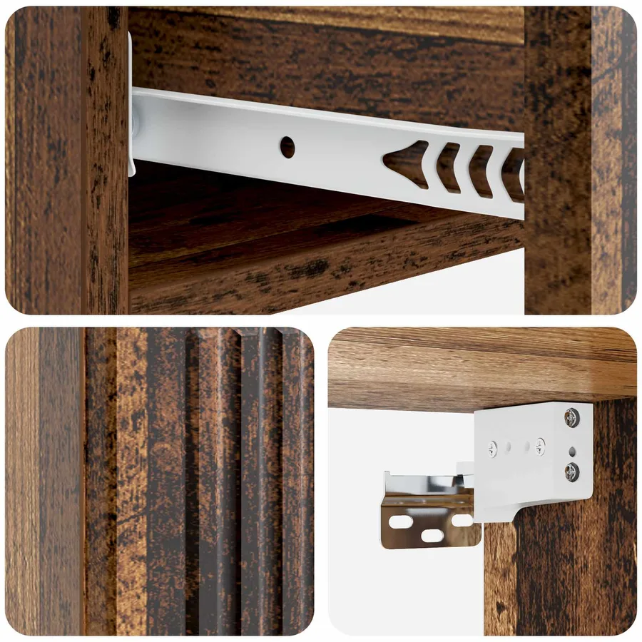 Table d'appoint murale Bois ancien 87,5 x 34,5 x 17 cm - 8