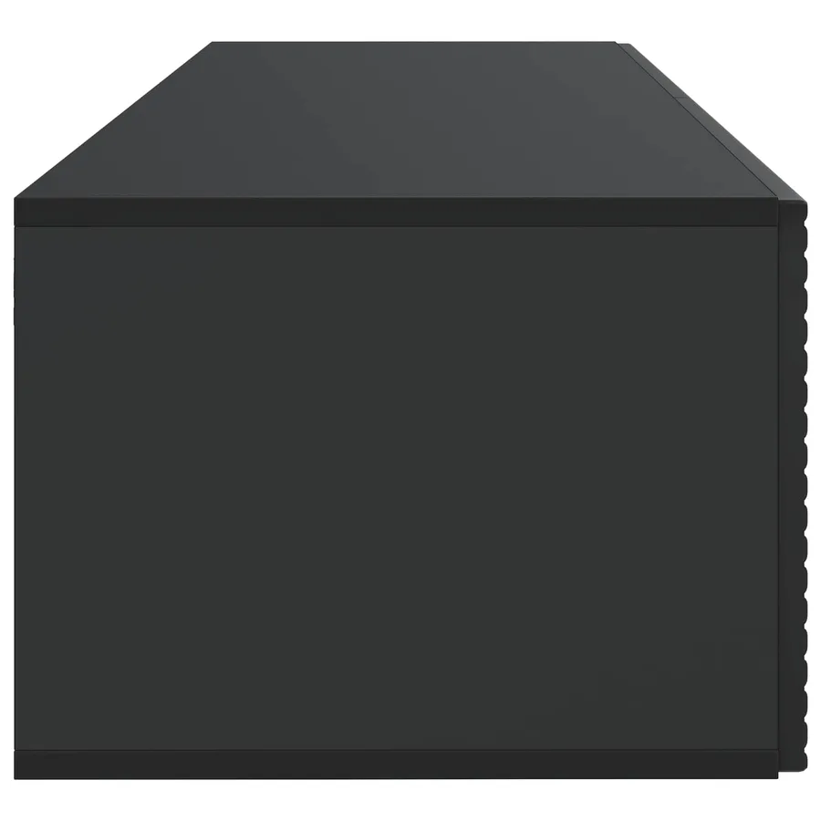 Meuble TV mural Noir 98 x 41 x 30 cm Bois d'ingénierie - 7