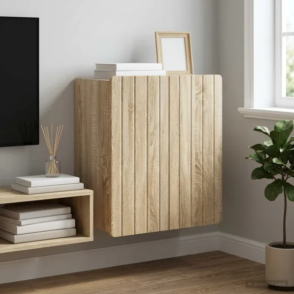 Armoire Murale Chêne Sonoma 59 x 31 x 64 cm Bois d'ingénierie