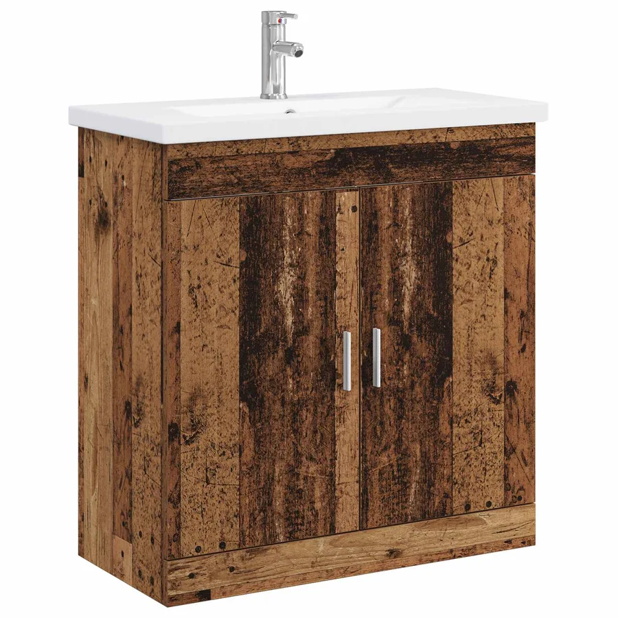 Ensemble de mobilier de salle de bain Bois ancien - 2