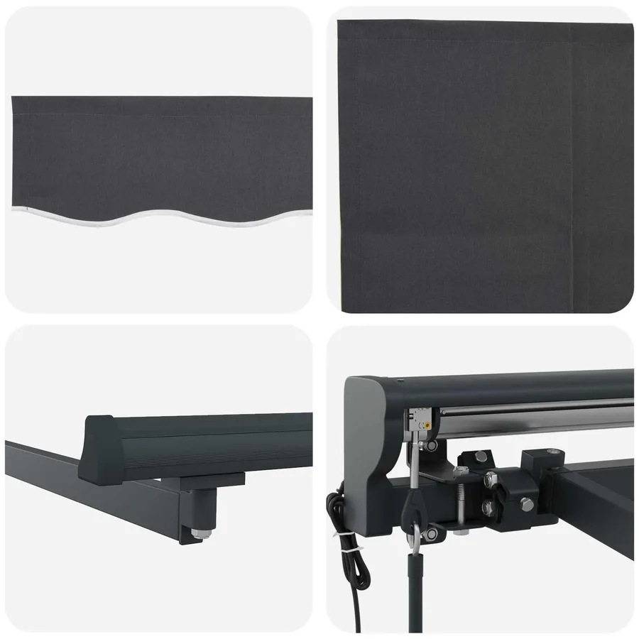 Auvent rétractable électrique Anthracite 2,5 x 2 m - 7