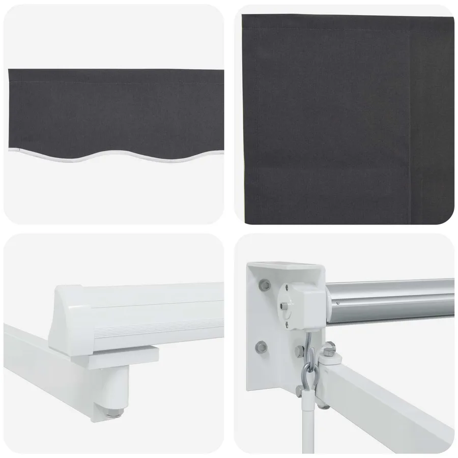 Auvent rétractable Anthracite 2,5 x 2 m - 7