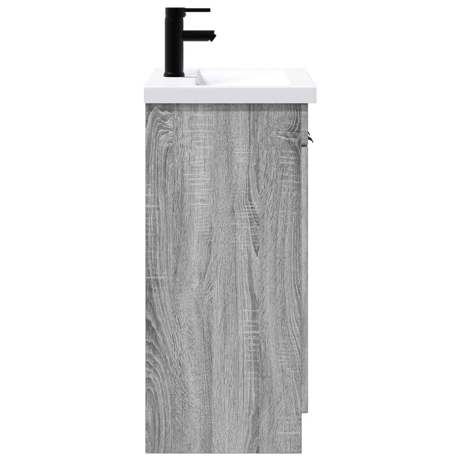 Ensemble de mobilier de salle de bain Sonoma gris - 6