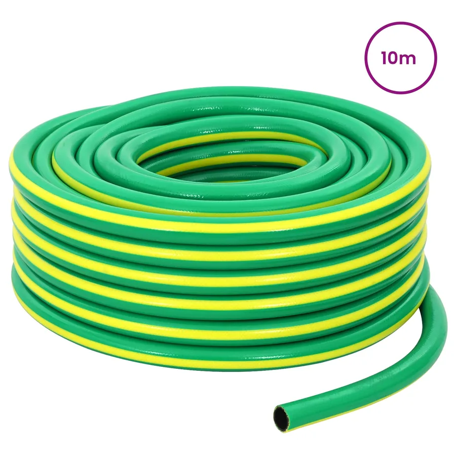 Tuyau de jardin 5 couches Vert et jaune 1" 10 m PVC - 2