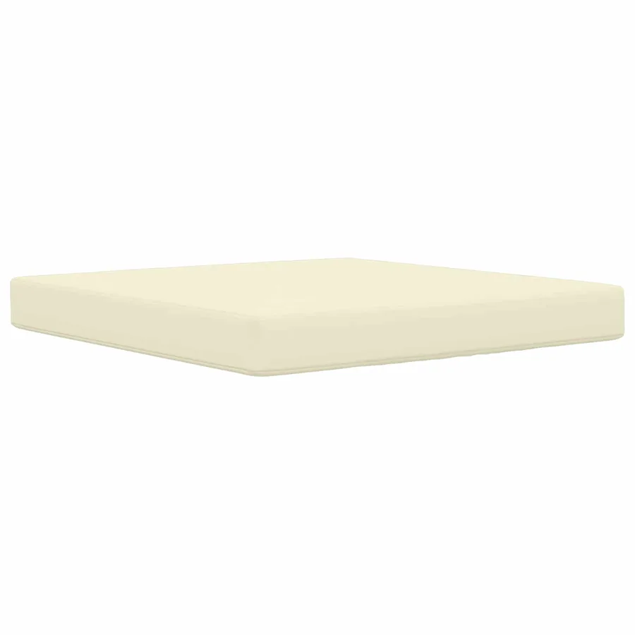 Coussin de canapé d'extérieur 2 pcs Crème Polyester - 4