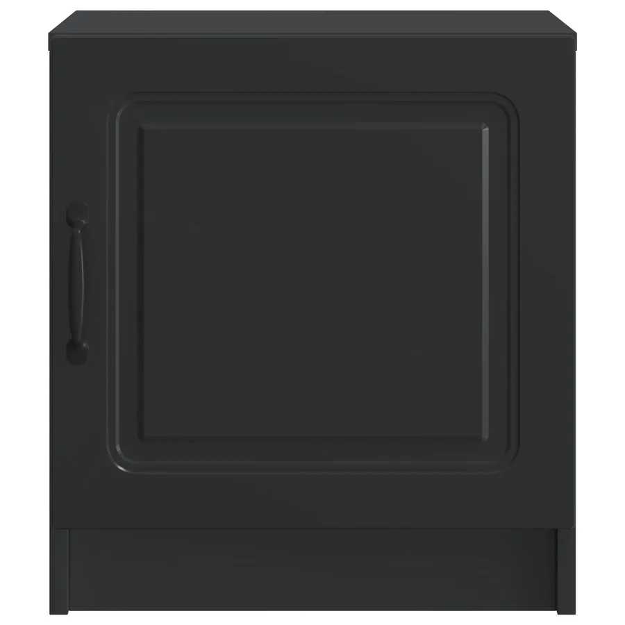 Cabinet de chevet Noir 43 x 34,5 x 47 cm Bois d'ingénierie - 5