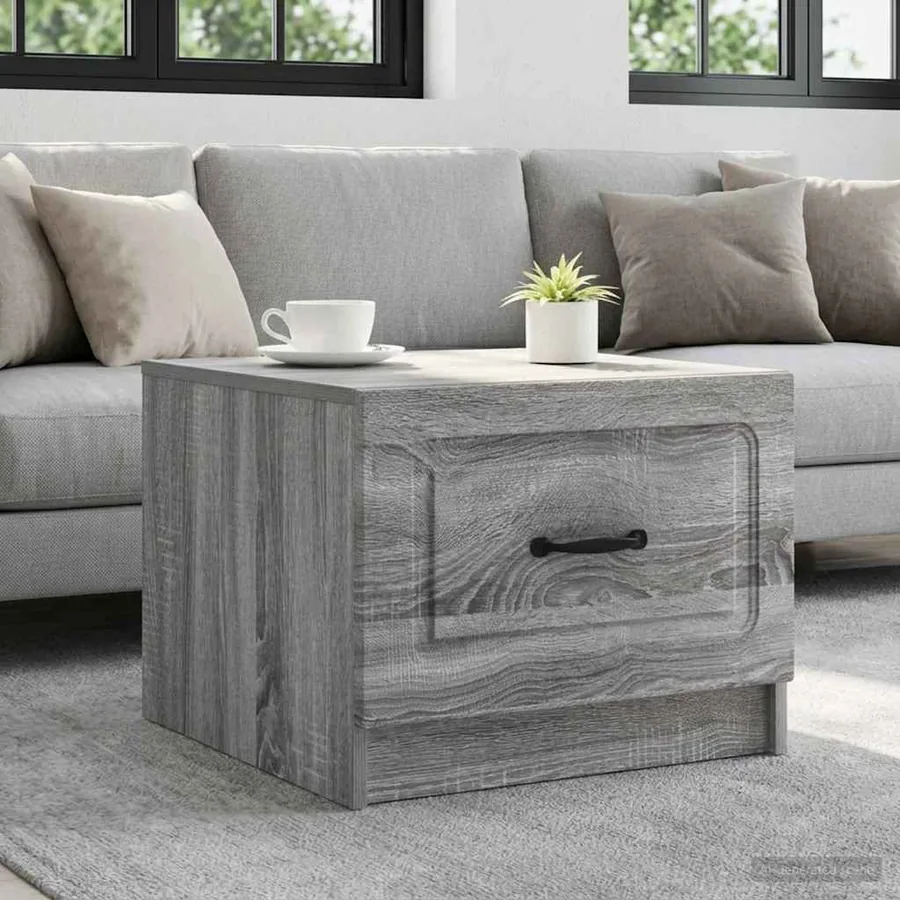 Table basse Sonoma gris 49 x 50 x 37 cm Bois d'ingénierie