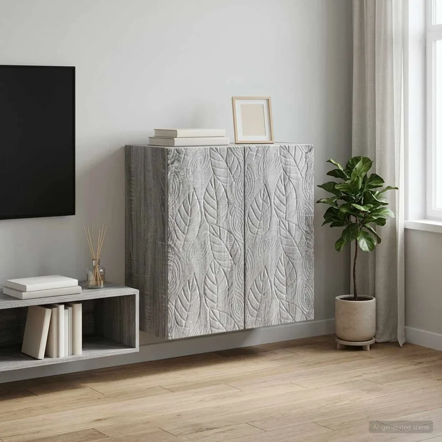 Armoire Murale Sonoma gris 59 x 31 x 60 cm Bois d'ingénierie