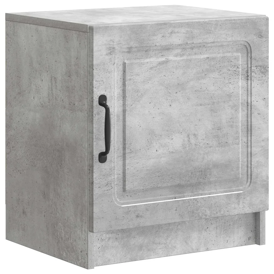 Cabinet de chevet 2 pcs Gris béton 43 x 34,5 x 47 cm - 5