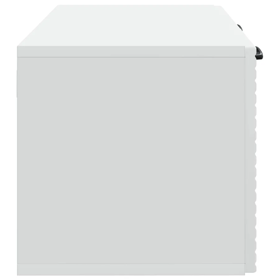 Meuble TV mural Blanc 59,5 x 31 x 30 cm Bois d'ingénierie - 7