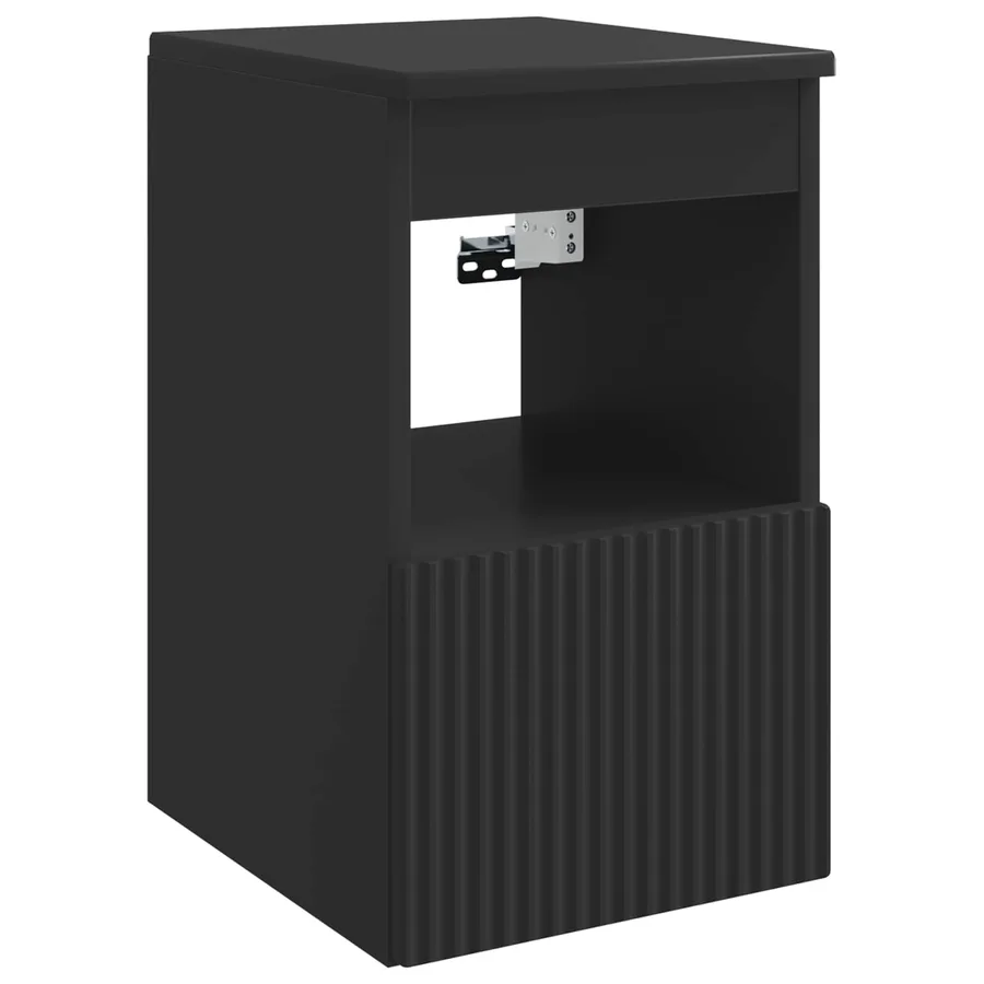 Armoire de salle de bain Noir 30 x 44,5 x 50 cm - 2