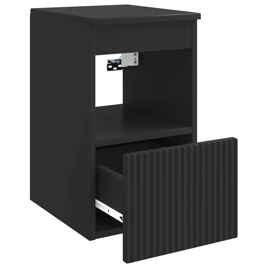Armoire de salle de bain Noir 30 x 44,5 x 50 cm - 5