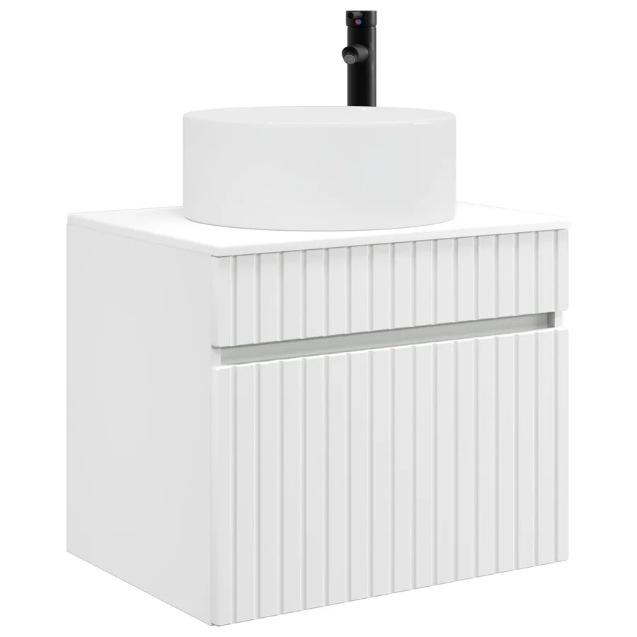 Cabinet de Salle de Bain Mural Blanc 59 x 44,5 x 50 cm - 3