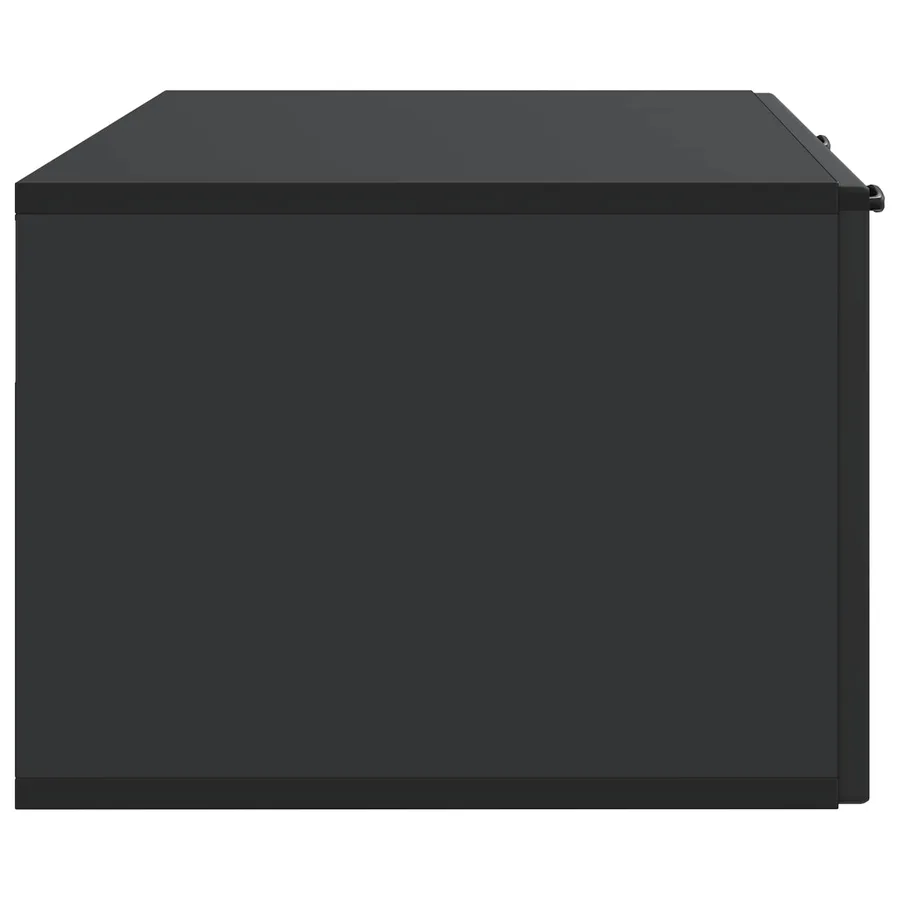 Meuble TV mural Noir 98 x 41 x 30 cm Bois d'ingénierie - 7