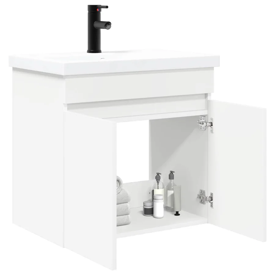 Meuble de salle de bain avec robinet Blanc 61 x 40 x 74,5 cm - 3
