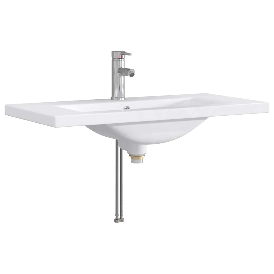 Ensemble de mobilier de salle de bain Chêne Sonoma - 5