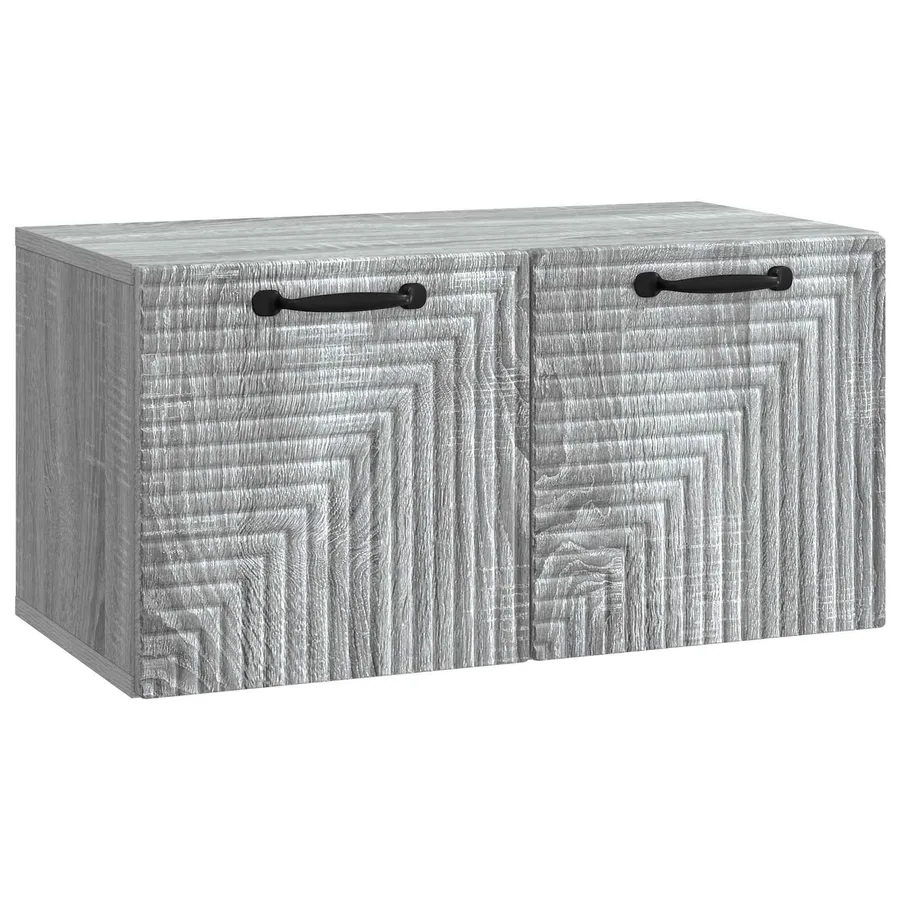 Meuble TV mural Sonoma gris 59,5 x 31 x 30 cm Bois d'ingénierie - 2