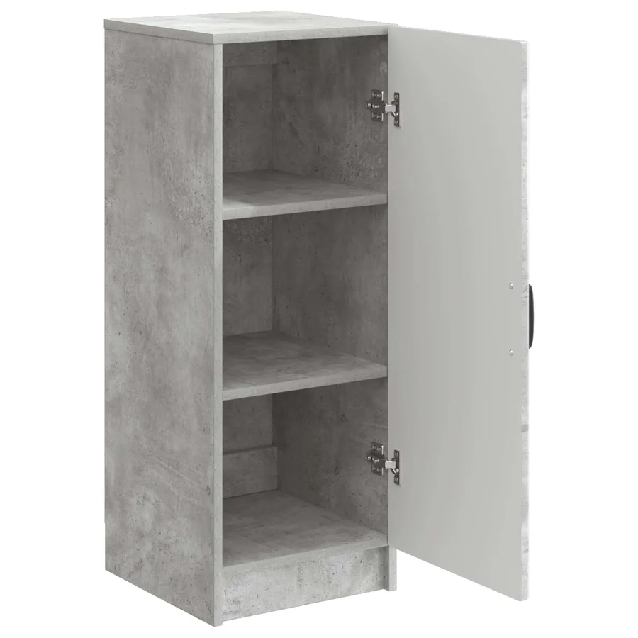 Buffet Gris béton 33 x 34,5 x 87 cm Bois d'ingénierie - 5