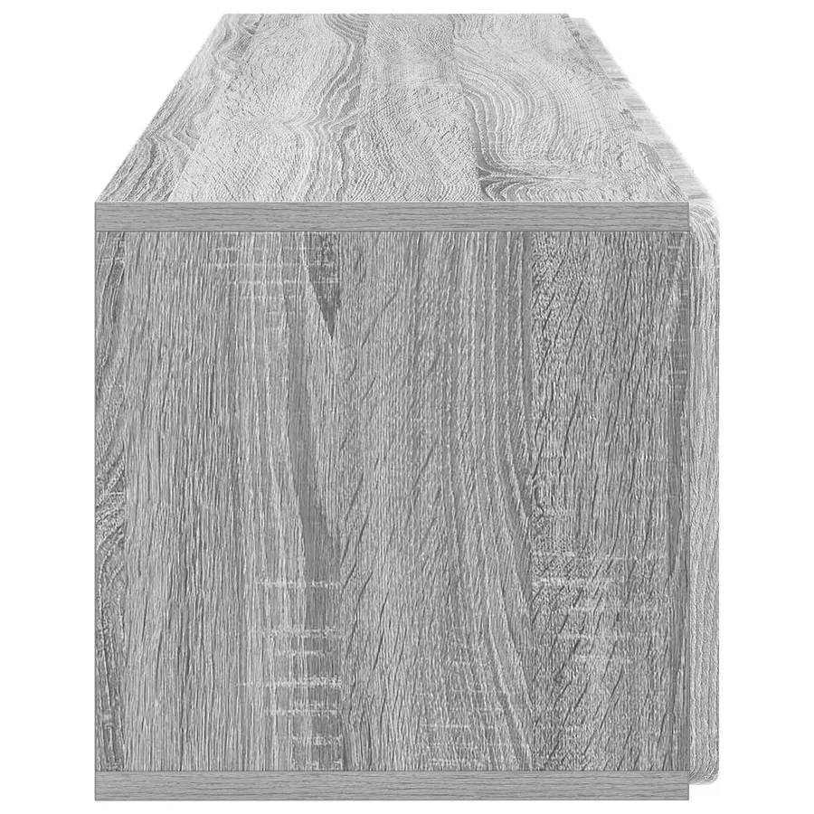 Meuble TV mural 98 x 31 x 30 cm Sonoma gris Bois d'ingénierie - 7