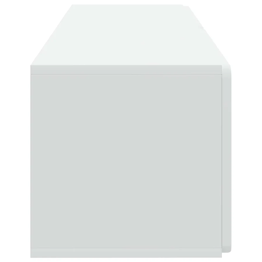Meuble TV mural 98 x 31 x 30 cm Blanc Bois d'ingénierie - 6