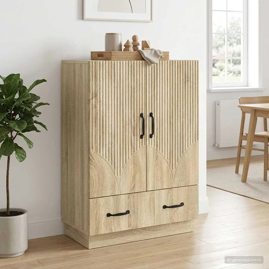 Buffet Chêne Sonoma 66 x 34,5 x 92 cm Bois d'ingénierie