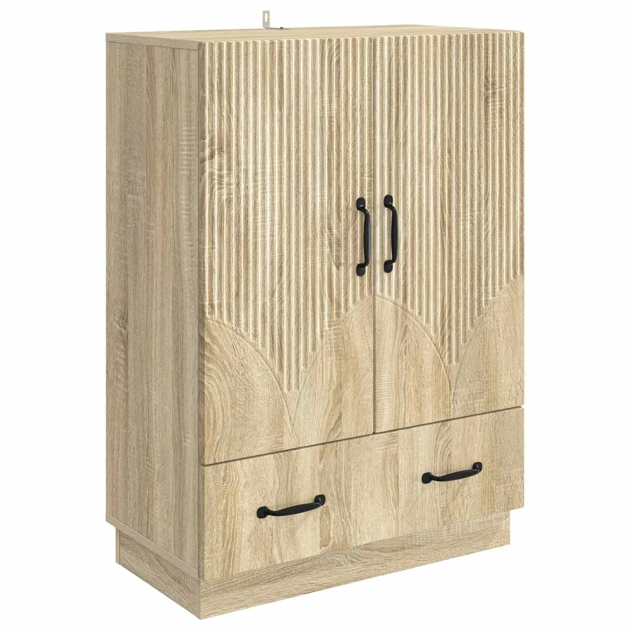 Buffet Chêne Sonoma 66 x 34,5 x 92 cm Bois d'ingénierie - 2