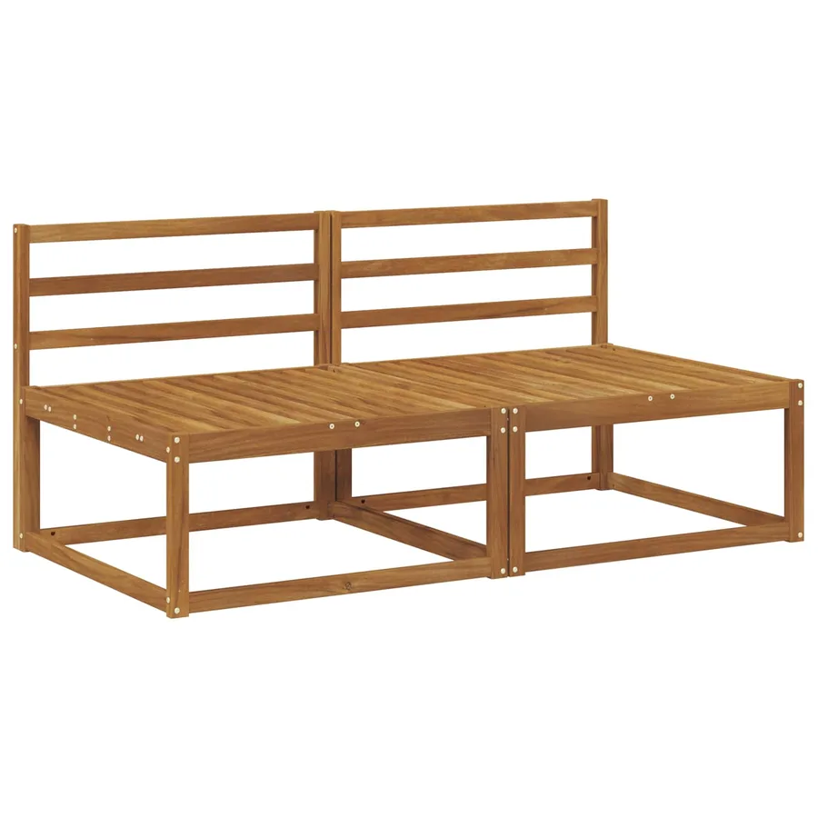 2 Pièce Sofa de milieu extérieur Naturel 158 x 83 x 73 cm - 2