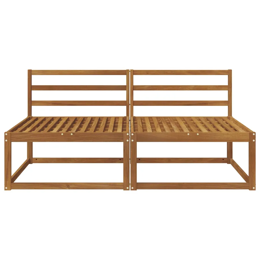 2 Pièce Sofa de milieu extérieur Naturel 158 x 83 x 73 cm - 3