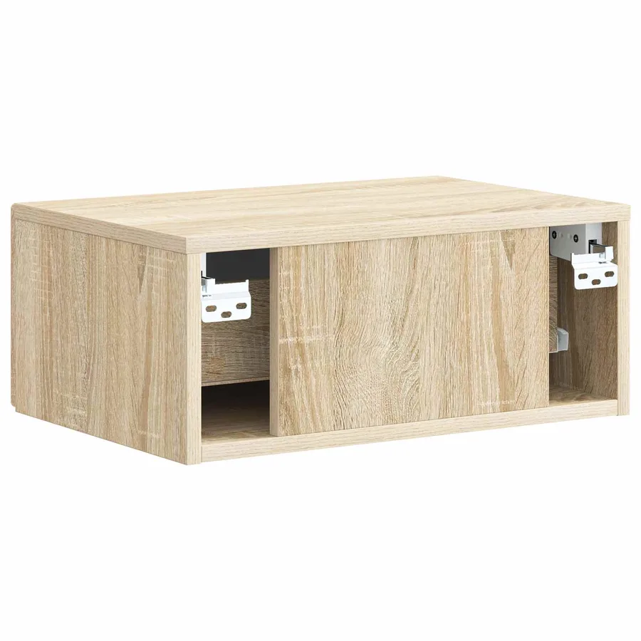 Cabinet de chevet mural 2 pcs Chêne Sonoma 49 x 34,5 x 20 cm - 9