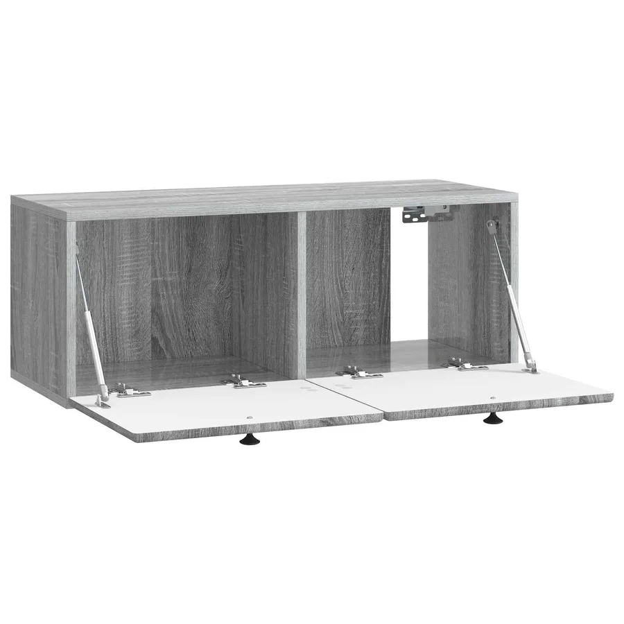 Meuble TV mural 78,5 x 31 x 30 cm Sonoma gris Bois d'ingénierie - 5