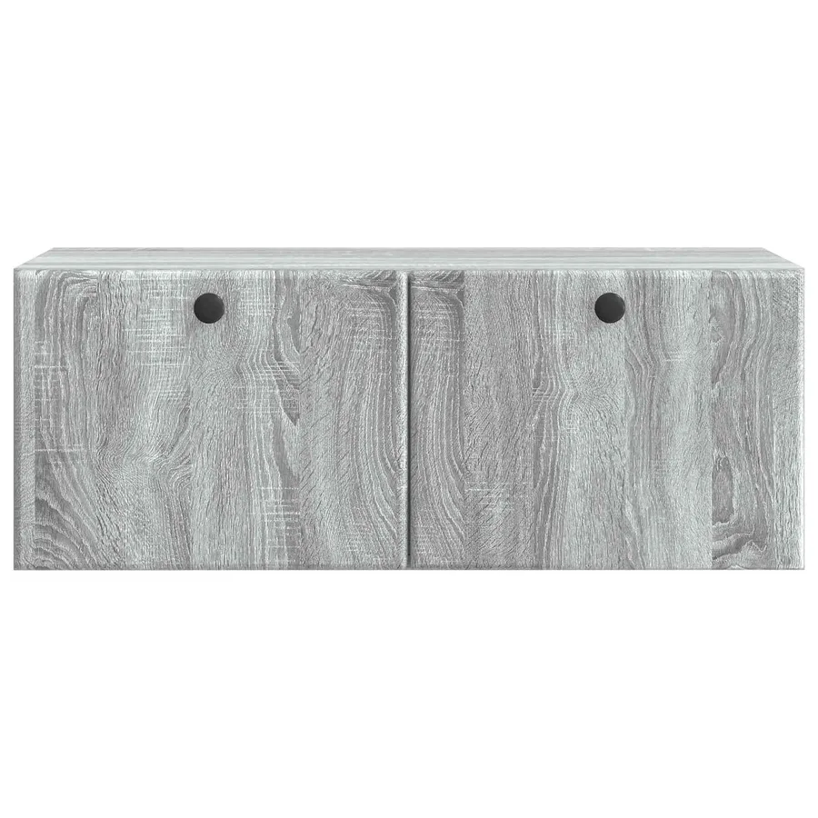 Meuble TV mural 78,5 x 31 x 30 cm Sonoma gris Bois d'ingénierie - 6