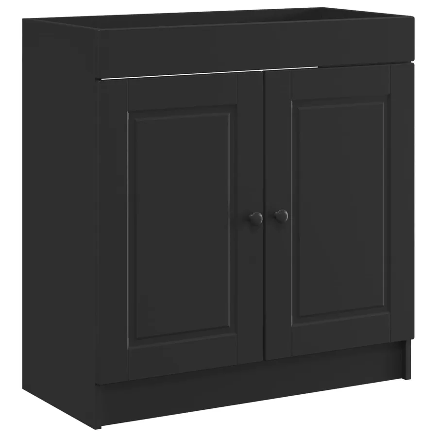 Ensemble de mobilier de salle de bain Noir 56 x 37,5 x 81 cm - 4