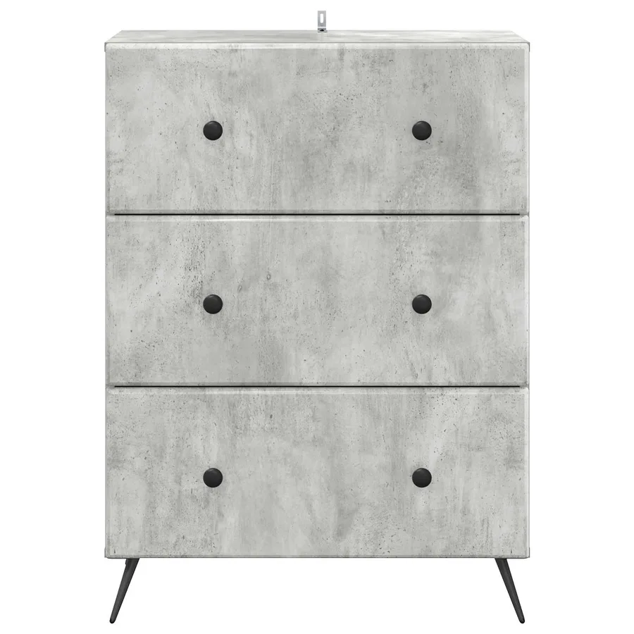 Armoire à tiroirs Gris béton 66 x 34,5 x 90 cm - 6