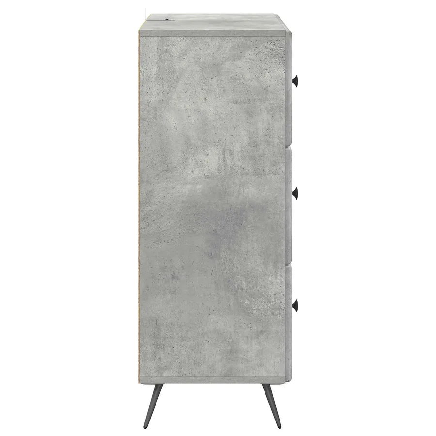 Armoire à tiroirs Gris béton 66 x 34,5 x 90 cm - 7