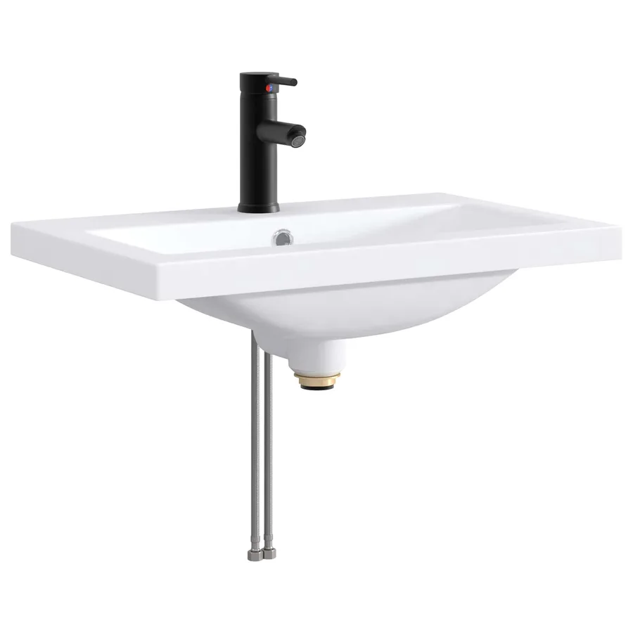 Ensemble de mobilier de salle de bain Gris béton - 5