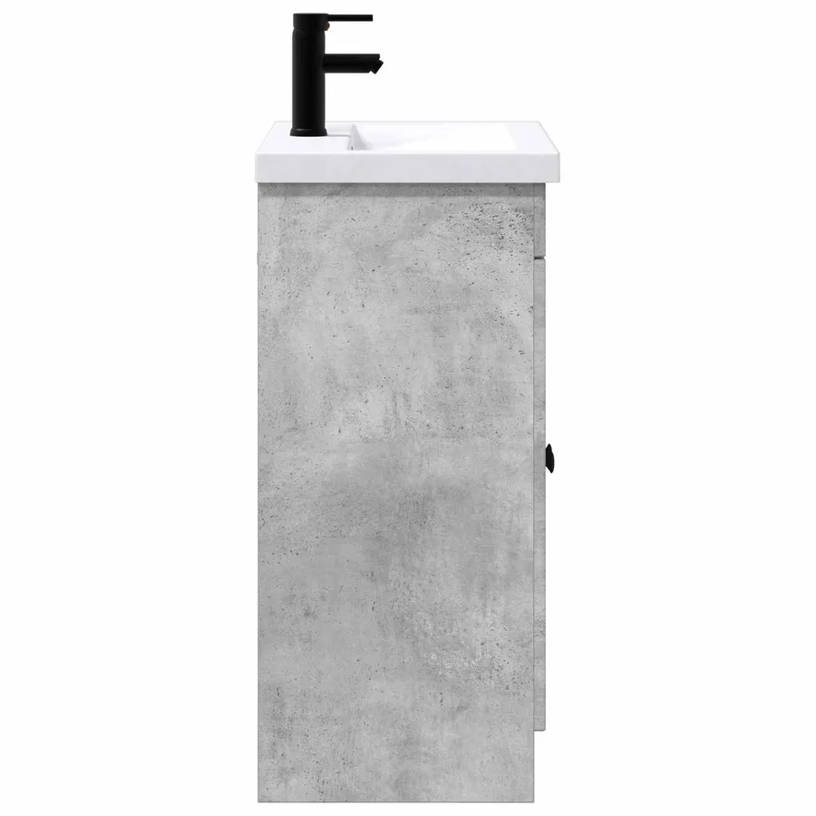 Ensemble de mobilier de salle de bain Gris béton - 6