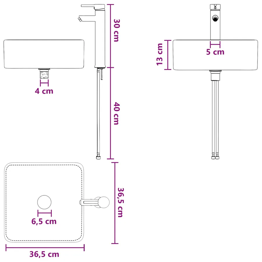 Ensemble de mobilier de salle de bain 2 pcs Sonoma gris - 12
