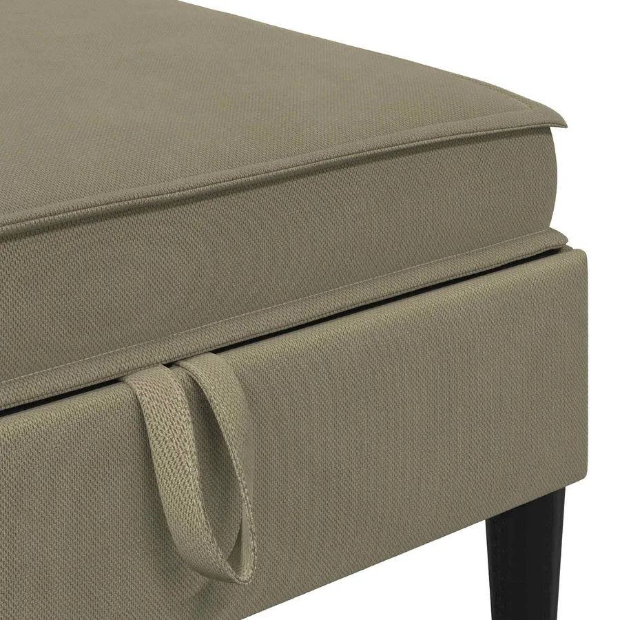 Ensemble de meubles pour le salon 6 pcs Kaki Tissu - 7