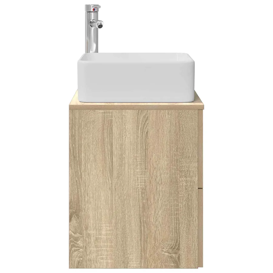 Vanité de lavabo mural Chêne Sonoma 49,5 x 41 x 63 cm - 4