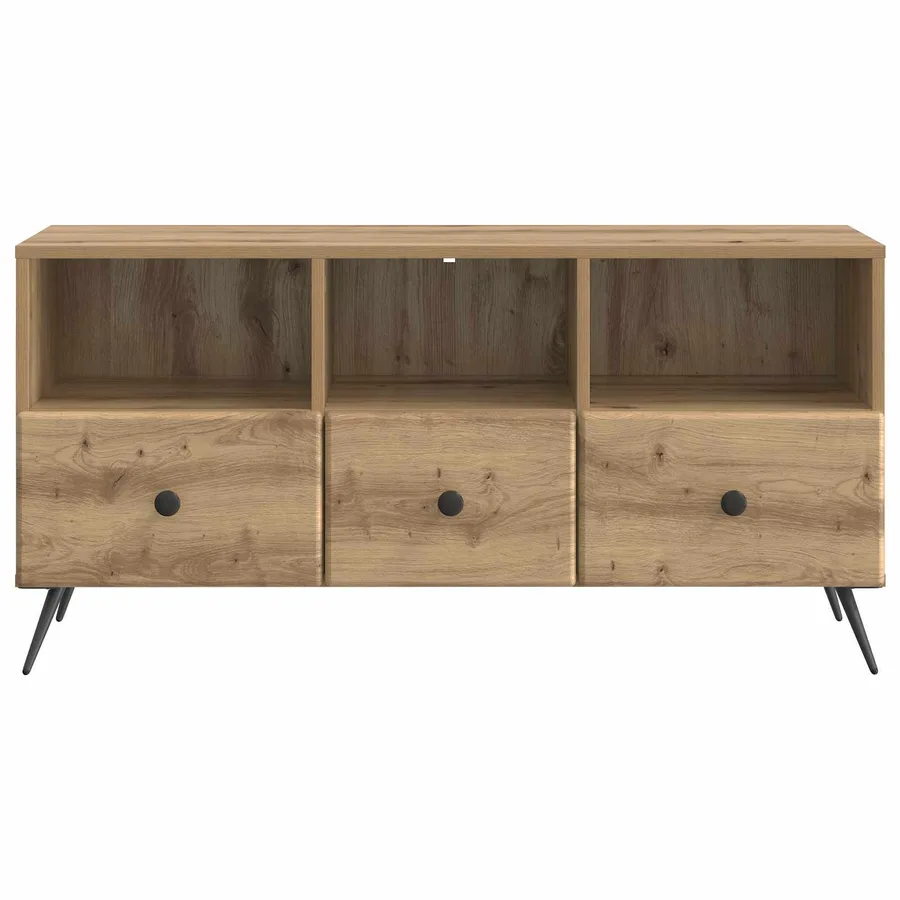Meuble TV 102 x 34,5 x 50 cm Chêne artisanal Bois d'ingénierie - 6
