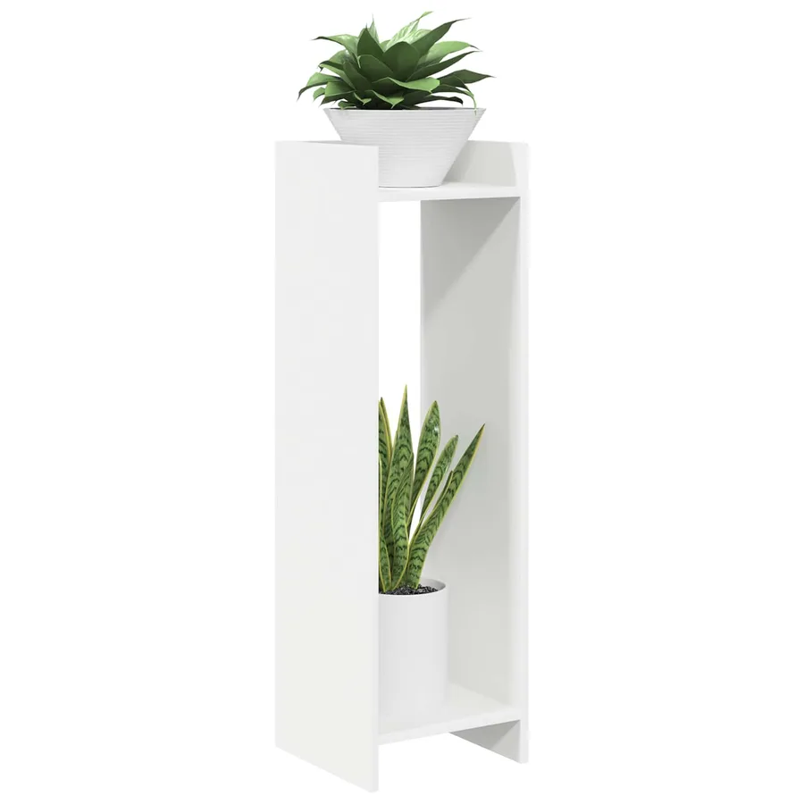Support de Plante 2 pc Blanc 30 x 30 x 100 cm Bois d’ingénierie - 3