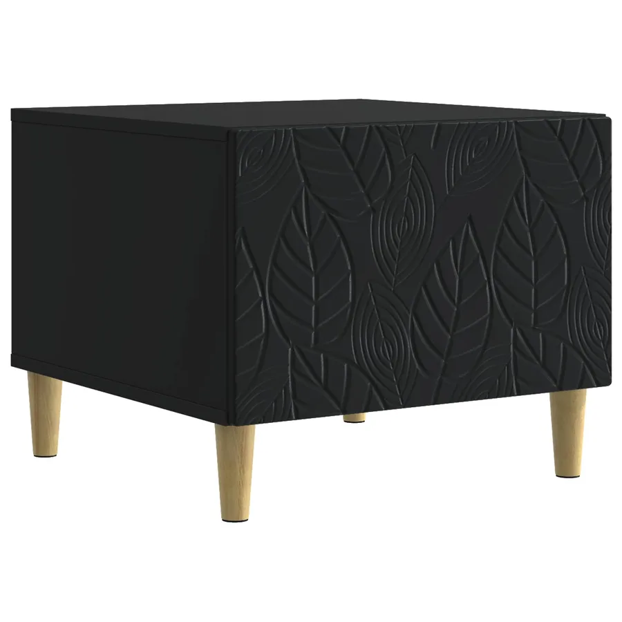 Table basse Noir 50 x 49 x 40 cm Bois d'ingénierie - 2