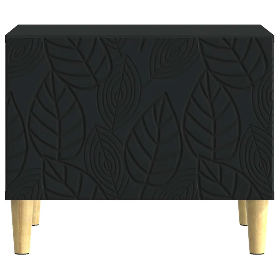 Table basse Noir 50 x 49 x 40 cm Bois d'ingénierie - 4