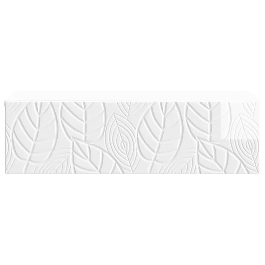 Table d'appoint murale Blanc brillant 59 x 34,5 x 17 cm - 4