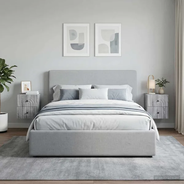 Cabinet de chevet mural 2 pcs Sonoma gris 33 x 34,5 x 40 cm