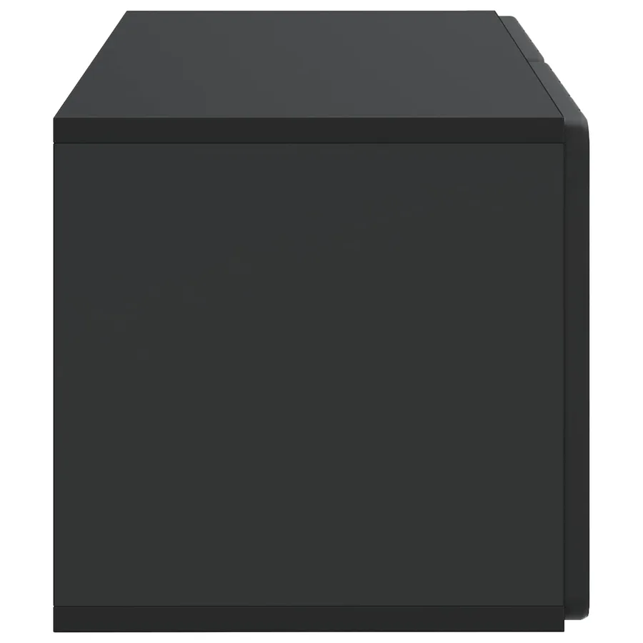 Meuble TV mural 59,5 x 31 x 30 cm Noir Bois d'ingénierie - 7