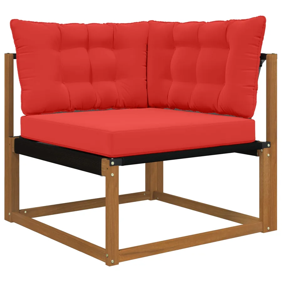 Coussin de canapé d'extérieur Polyester Rouge 80 x 43 x 10 cm - 3
