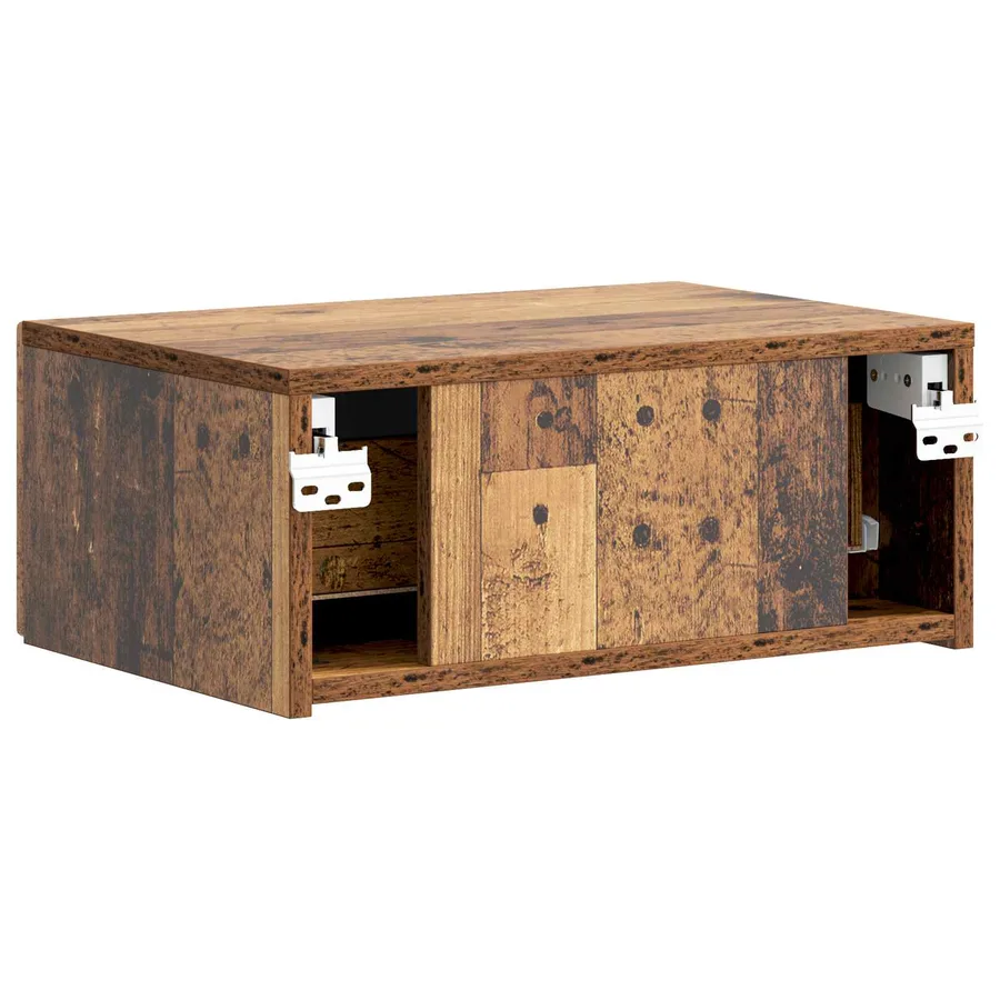 Cabinet de chevet mural 2 pcs Bois ancien 49 x 34,5 x 20 cm - 9