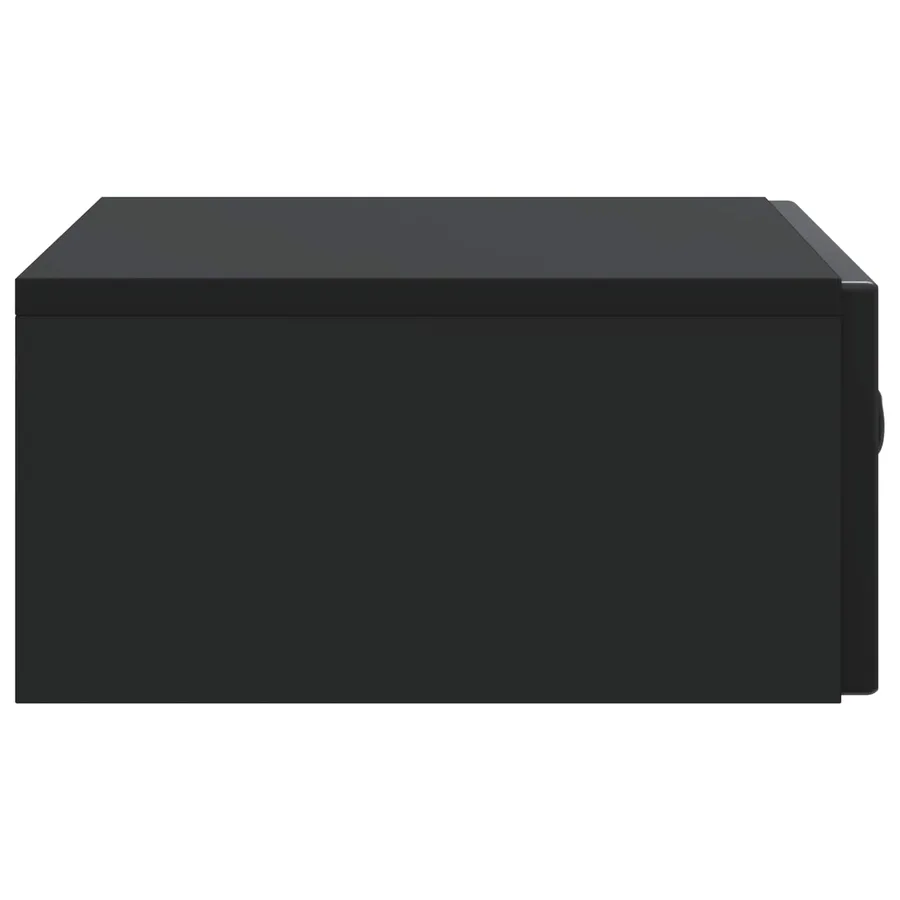 Table d'appoint murale Noir 59 x 34,5 x 17 cm Bois d'ingénierie - 6
