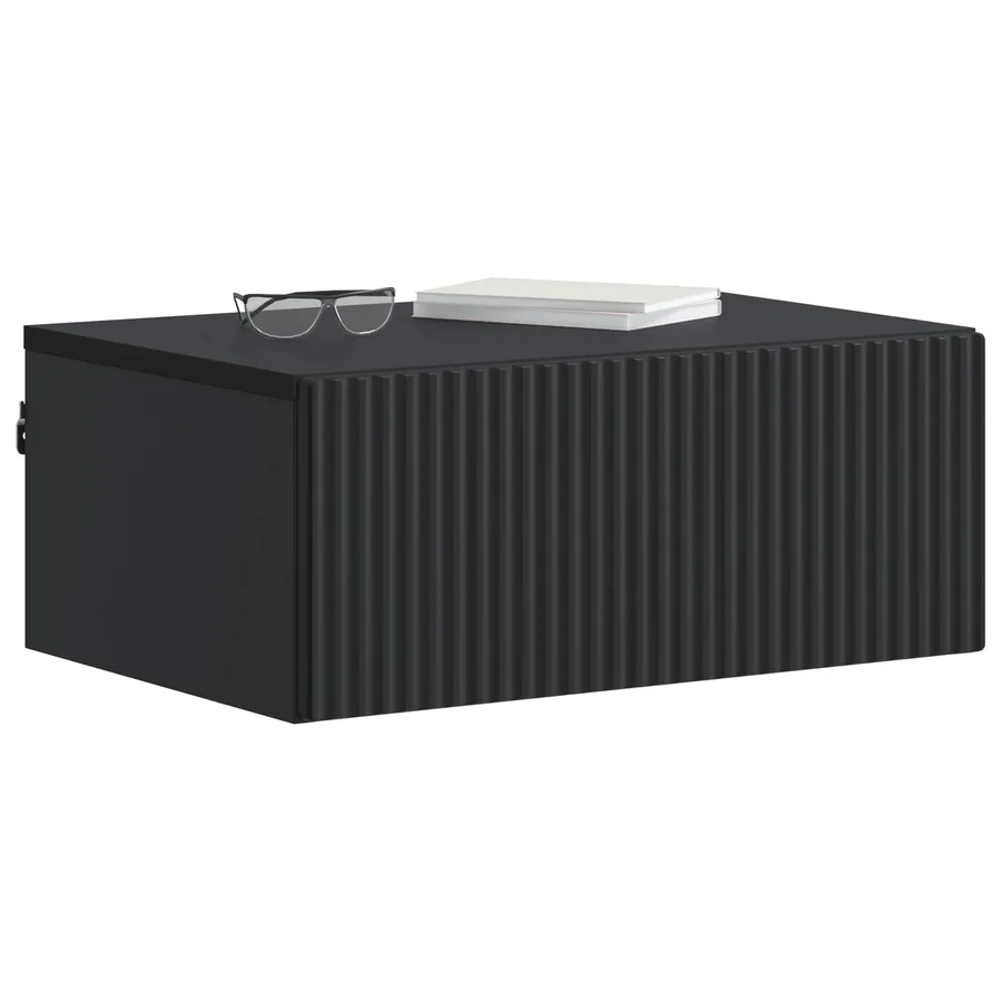 Cabinet de chevet mural 2 pcs Noir 49 x 34,5 x 20 cm - 3